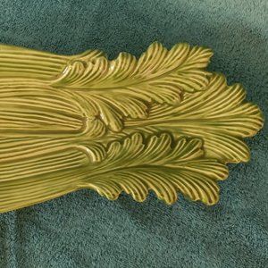 Handmade Ceramic Celery Shaped Veggie Platter